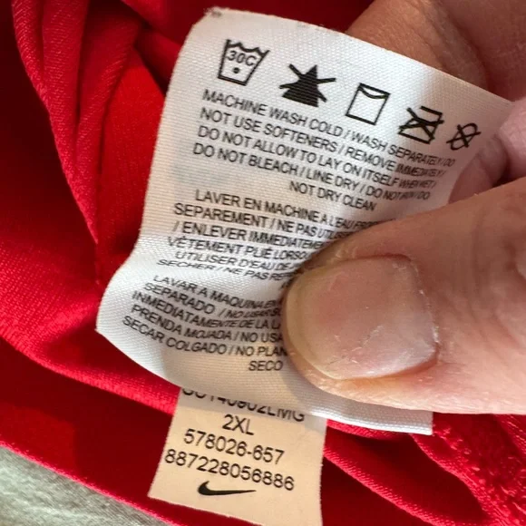 Nike Red and Blue Dri-FIT Jersey - Picture 4 of 4